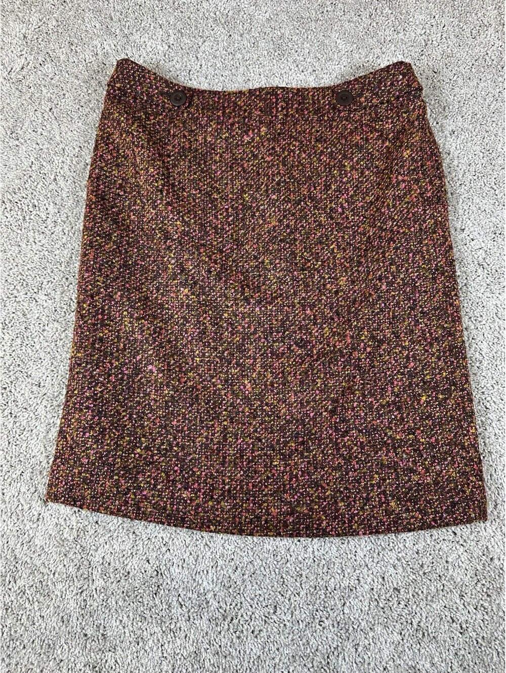 Semantiks Tweed Pencil Skirt Brown Size 12